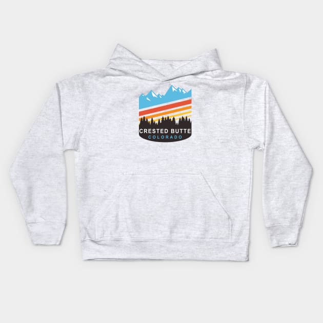 Crested Butte Colorado Kids Hoodie by Eureka Shirts